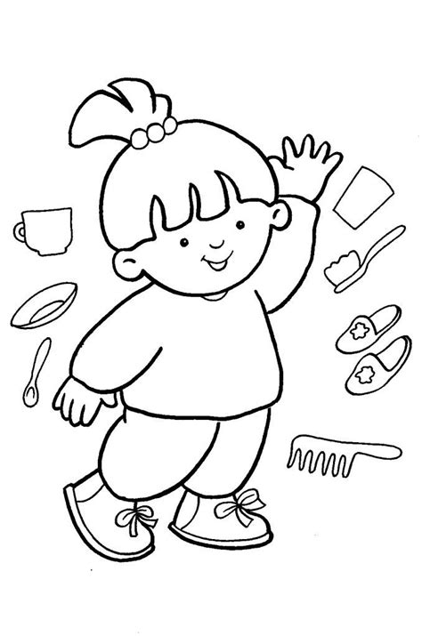 gambar body parts coloring pages preschool page kids abc preschoolers
