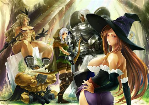 amazon dragon s crown armor boots breasts cleavage