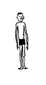 Body Skinny Cartoon Man Clipart Person Rudi Inherit Type Ectomorph sketch template