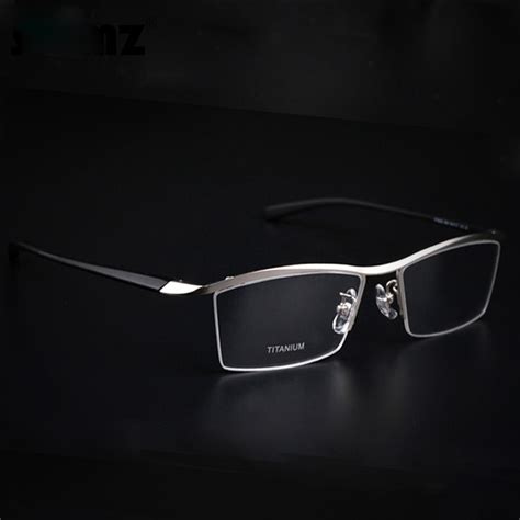 2017 fashion titanium rimless eyeglasses frame brand designer men