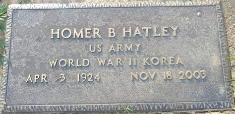homer barron hatley jr   find  grave memorial