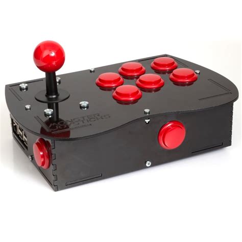 basic arcade controller kit  raspberry pi cherry red