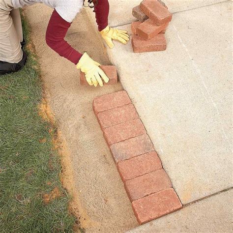 brick borders  path edging family handyman