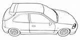Honda Civic Type Ek9 Jdm Draw Outline sketch template