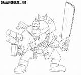 Ork Drawingforall Shadows Hatching Dense Areas sketch template