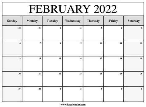 printable february  calendars wiki calendar  printable
