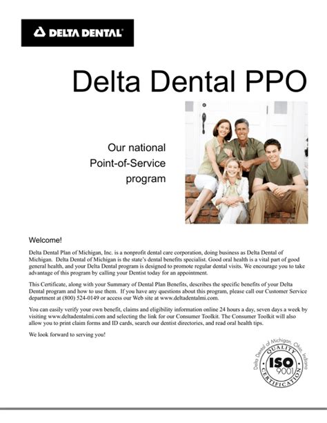 delta dental ppo  national point  service