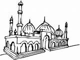 Mosque Masjid Coloring Gambar Clipart Mewarnai Pages Drawing Beautiful Coloriage Color Getdrawings Pour Mosques Muslim Clip Clipartbest Getcolorings Cliparts Cours sketch template
