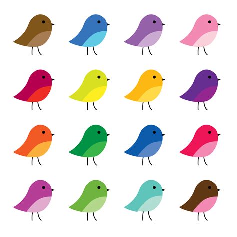 cute birds clipart graphics  vector art  vecteezy