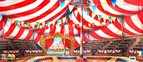 circus tent interior backdrop