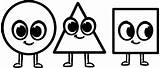 Shapes Coloring Pages Cute Kids Printable Circle Cartoon Triangle Morphle Shape 2d Drawing sketch template