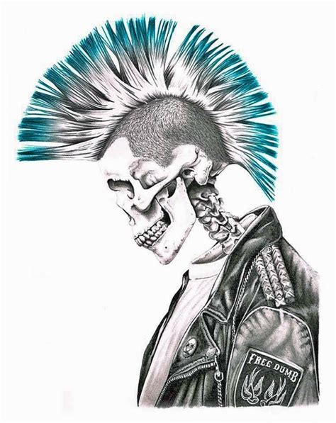 Punk Tattoo Skull Tattoos Body Art Tattoos Arte Punk Punk Art Punk