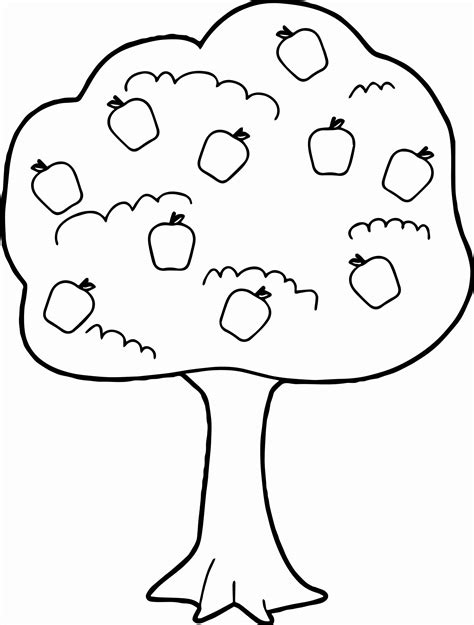 fruits  coloring book  apple tree coloring page mrsztuczkens