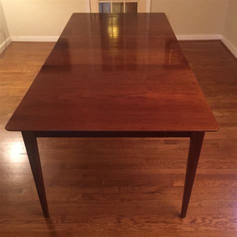 vintage mid century modern dining table  drexel projection epoch
