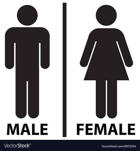 male and female restrooms bathroom icon royalty free vector