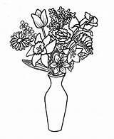 Vase Bouquet Coloring Flower Pages Flowers Colouring Clipart Thin Template Vases Lovely Remove Printable Coloringsky Activities Clipartbest Para Color Dibujos sketch template