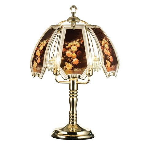 ore international   rose brushed gold touch lamp   home