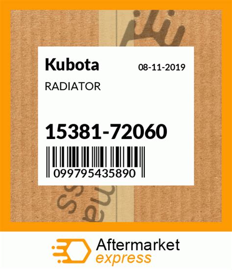 radiator fits kubota price