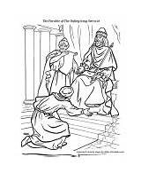 Servant Unmerciful Parables Parable sketch template