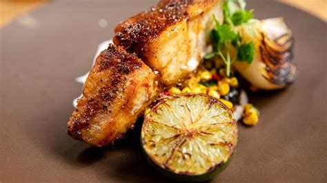 Mexican Sea Bass With Charred Corn Slaw And Grilled Pineapple Tastemade