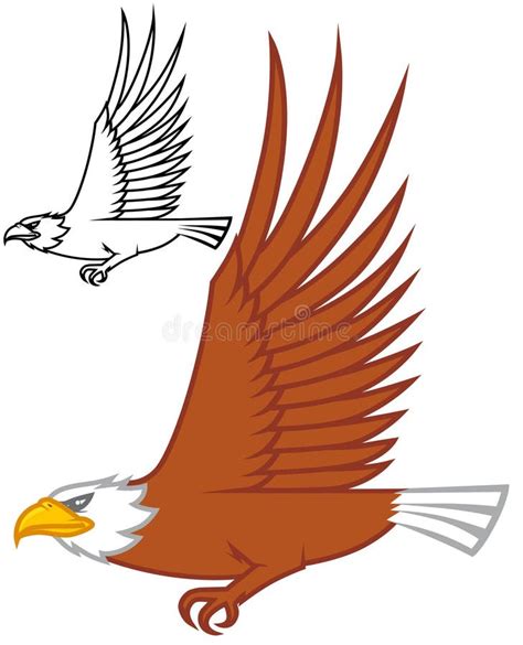 eagle flying design stock illustration illustration  design