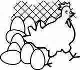 Coloring Hen Egg Pages Chicken Coop Little Red Leaving Carton Clipart Print Netart Printable Getcolorings Kids Colouring Color Clipartmag Search sketch template