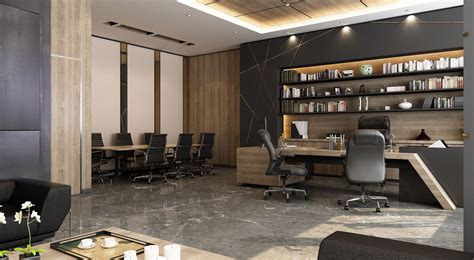 ceo office design  visualization     company  kuwait