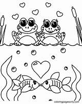 Frog Frogs sketch template