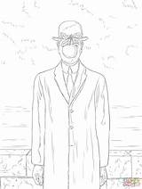 Magritte Rene sketch template