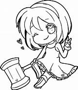 Chibi Coloring Pages Getcolorings Color sketch template