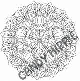 Coloring Mandala Pages Autumn Thanksgiving Fall Adult Getcolorings Printable Getdrawings sketch template