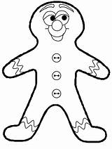 Coloring Gingerbread Man Pages Printable Popular sketch template