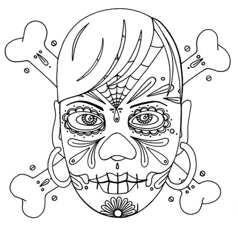 skull cross bones background coloring page coloring sky