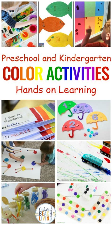 color learning activities  preschool natural beach living