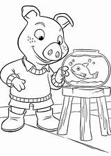 Wiggly Piggly Schwarte Disegno Trickfilmfiguren Jakers Piggley Bulkcolor sketch template
