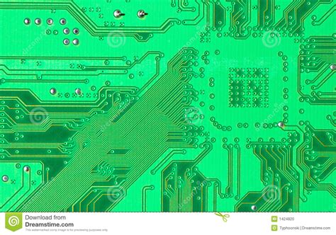 green circuit board stock photo image  board cells