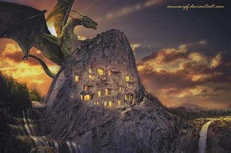 dragon mountain  annewipf  deviantart
