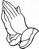 Praying Tangan Berdoa Sikap Agama sketch template