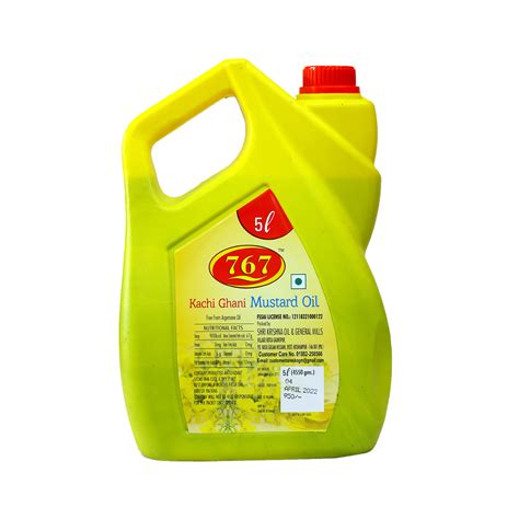 767 Kachi Ghani Mustard Oil 5ltr – Agam Whole Sale