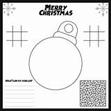 Placemats Christmas Printable Coloring Printablee Post sketch template