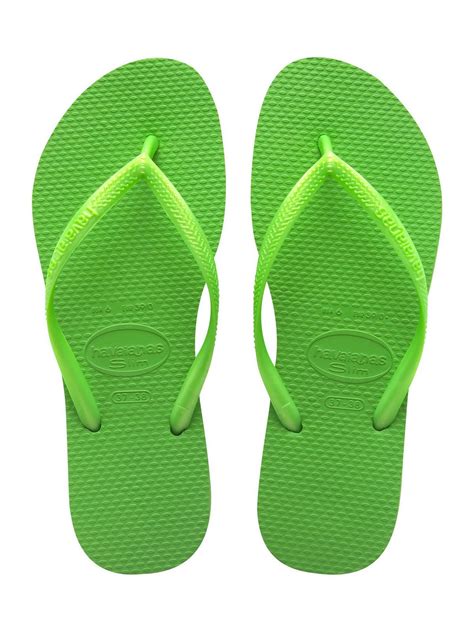 flip flops flip flops slim neon green brand havaianas