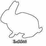 Stencil Bunny Rabbit Targets Pages sketch template