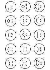 Emociones Emozioni Stampare Expressions Emoji sketch template