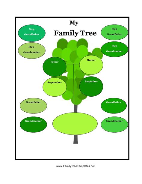 family tree templates word
