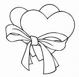 Coloring Things Color Pages Hearts Cute Printable Print Drawing Bow Heart Thing Sheets Christmas Mom Clipart Kids Bows Many Getcolorings sketch template