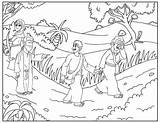 Ishmael Isaac Coloring Pages Hagar Abraham Curriculum Sarah Template Away Lesson sketch template