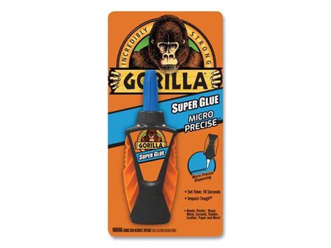 gorilla glue ct super glue micro precise  oz dries clear