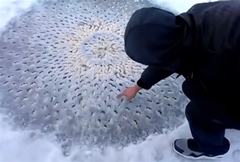 video bizarre object   utah lake ice outdoorhub