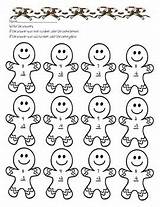 Gingerbread Worksheet Addition Math Grade Multiplication Kindergarten Subject sketch template