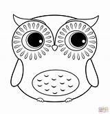 Owl Coloring Pages Cartoon Owls Getdrawings sketch template